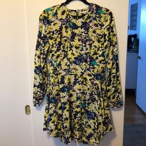 Long Sleeve Patterned Dress